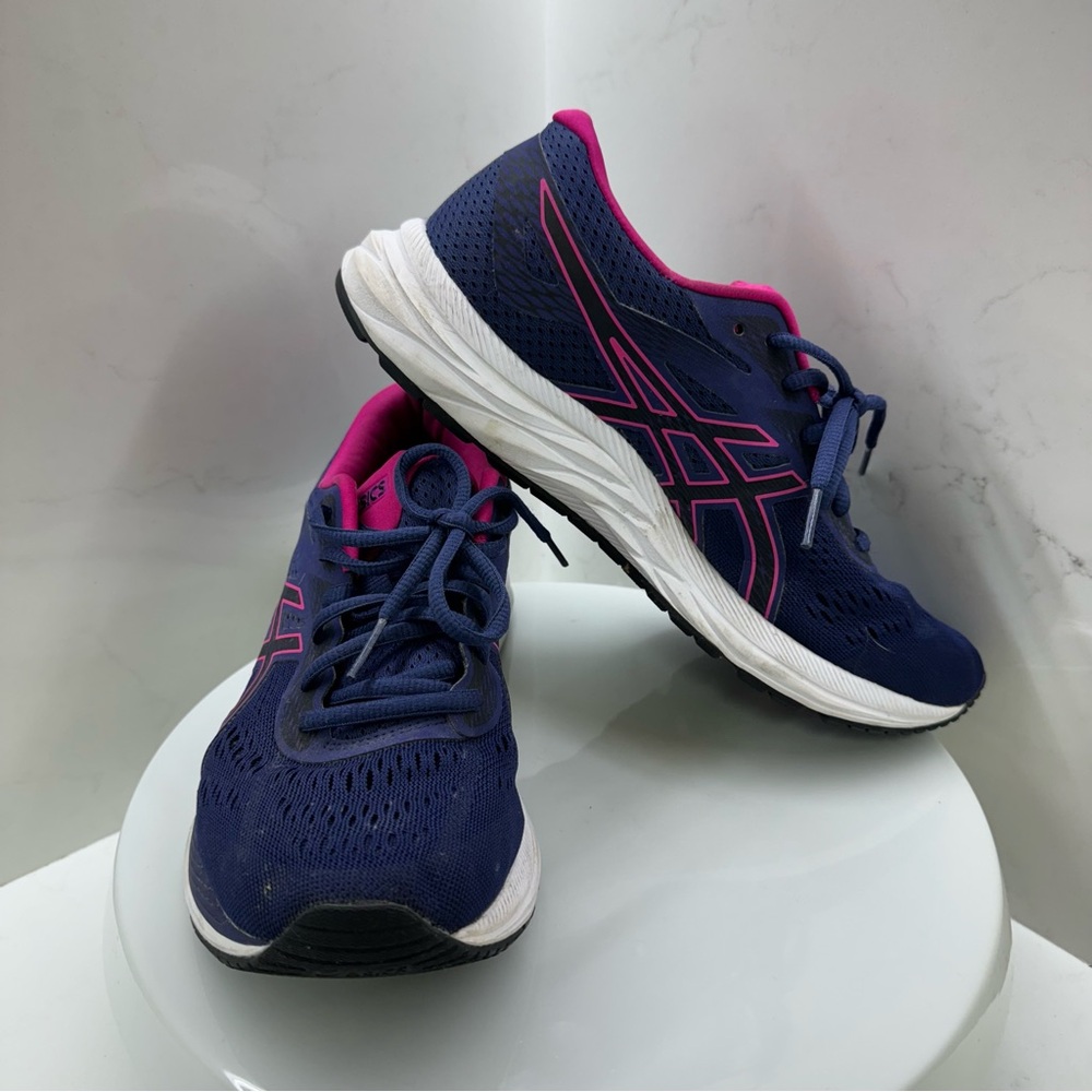 Asics Shoes Women's Size 8 Blue Fuchsia Gel-Excite 6 Running Amplifoam Sneakers